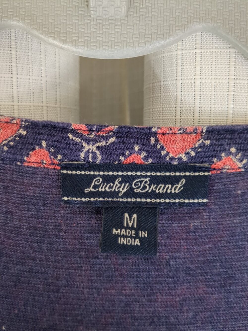 Med Lucky Brand Stretchy Long Sleeve Button Up Tunic / Blouse / Top - Picture 4 of 12